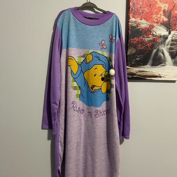 Purple and Blue Kids One Piece vintage nightgown - Picture 1 of 4